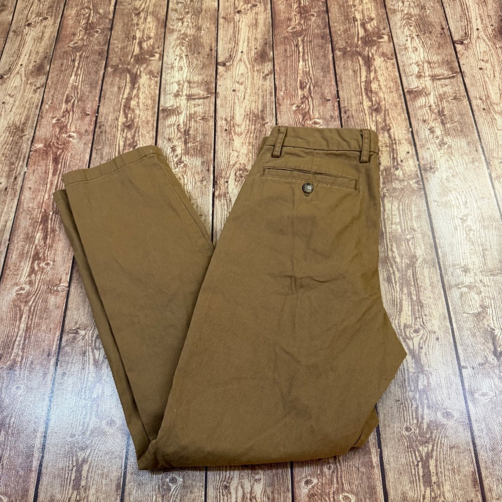 Old Navy Built-In Flex Chino Pants Mens 29x28 Brown Slim Stretch